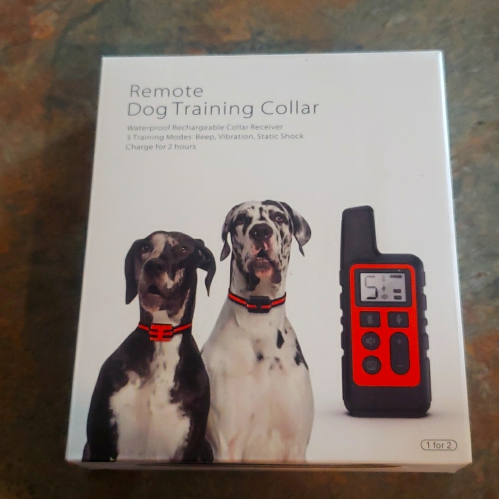 Dog training collar